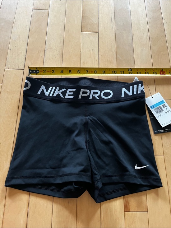 Nike Pants - Nike Pro Black Women's Bike Shorts with White Logo